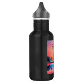 Bouteille D'eau Lac d'hiver pittoresque avec Cerf (Gauche)