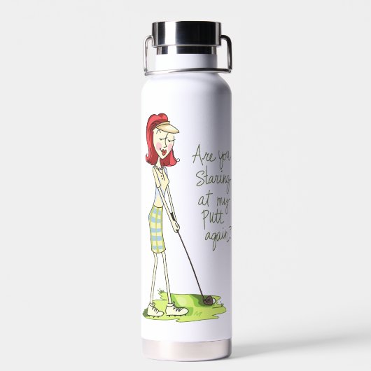 Bouteille D'eau Lady Golfer (Arrière)