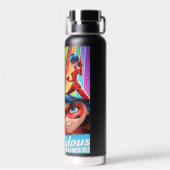 Bouteille D'eau Ladybug & Cat Noir | Puissance Miraculeuse ! (Arrière)
