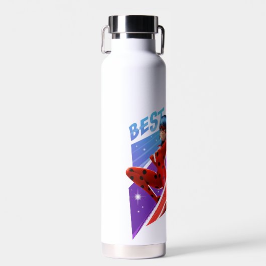 Bouteille D'eau Ladybug & Rena Rouge | Meilleurs amis (Avant)