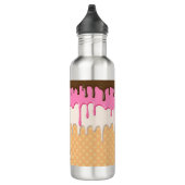 Bouteille D'eau Lait de cône de glace à goutte Monogramme (Droite)