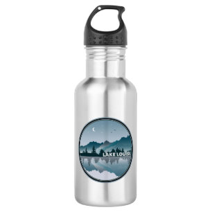 Bouteille D'eau Lake Louise Alberta Réflexion