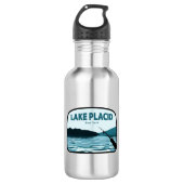 Bouteille D'eau Lake Placid New York Fishing Rod (Devant)