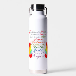 Bouteille D'eau L'amitié est l'arc-en-ciel BFF