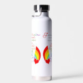 Bouteille D'eau L'amitié est l'arc-en-ciel BFF (Plage)