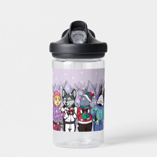 Bouteille D'eau L'amitié réchauffe le coeur (Avant)