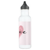 Bouteille D'eau L'amour du coeur rose (Droite)