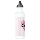 Bouteille D'eau L'amour du coeur rose (Gauche)