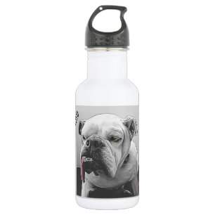 Bouteille D'eau Langue rose taureau très motivée et endormie