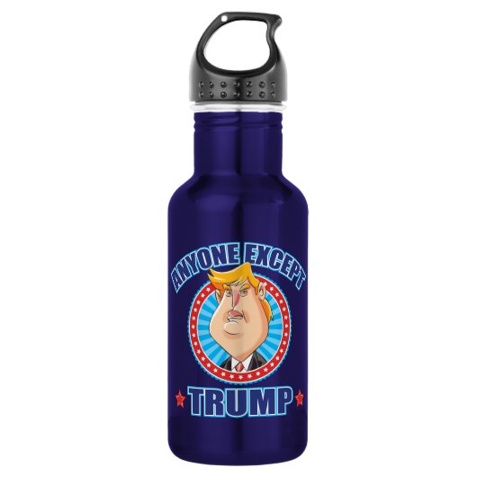 Bouteille D'eau L'Anti-Atout n'importe qui exceptent Donald Trump (Devant)