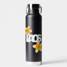 Laos Amour Fleur de Frangipanier Blanche sur Fond