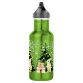 Bouteille D'eau Lapin de Noël (Droite)