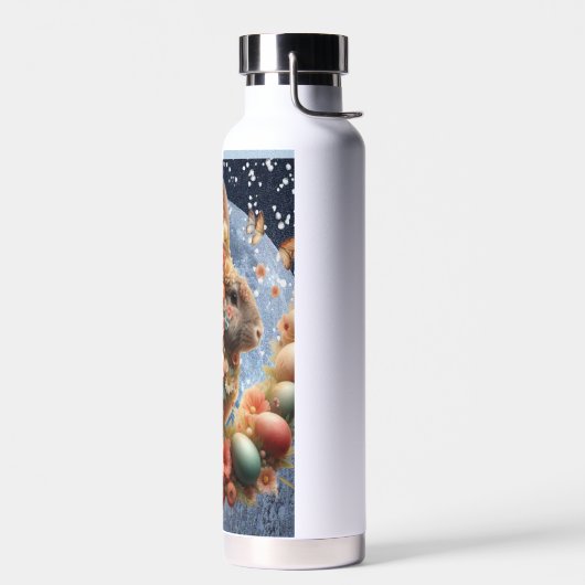 Bouteille D'eau Lapin de Pâques en fleurs (Gauche)