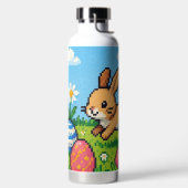 Bouteille D'eau lapin de Pâques mignon 8 bits (Droite)