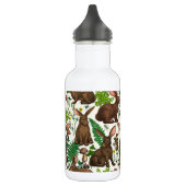 Bouteille D'eau Lapins et flore boisée 4 (Gauche)