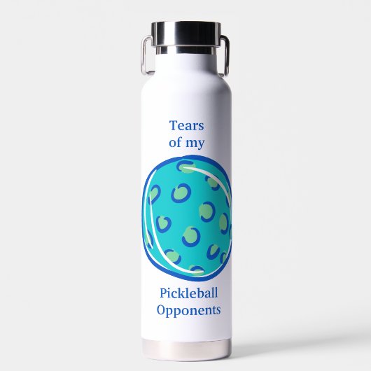 Bouteille D'eau Larmes de mes adversaires de Pickleball Pickleball (Avant)