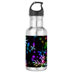 Bouteille D'eau L'atmosphère de Noël festive et animée de Slippery