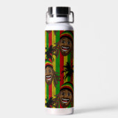 Bouteille D'eau Laughing Rasta Man Striped Monogram (Arrière)