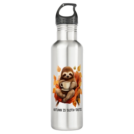 Bouteille D'eau L'automne, c'est Sloth Tastic (Devant)