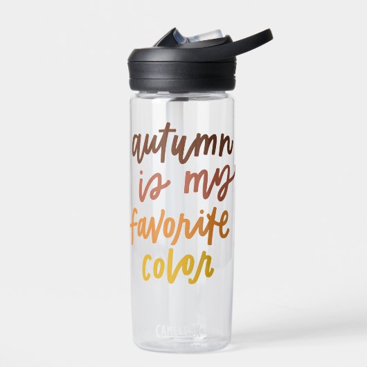 Bouteille D'eau "L'automne est ma couleur préférée" (Gauche)
