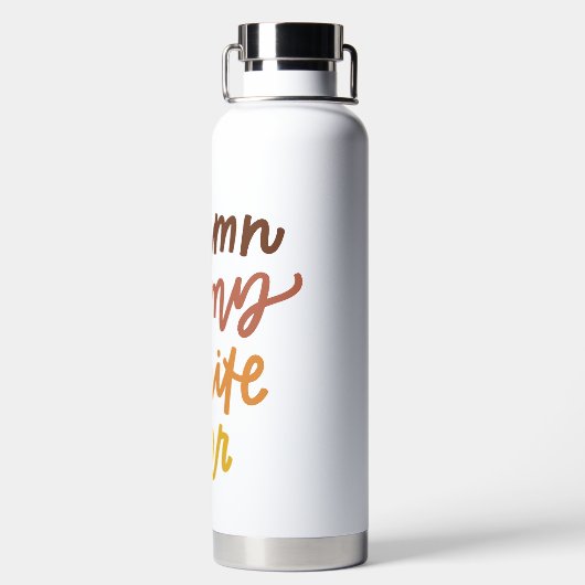 Bouteille D'eau "L'automne est ma couleur préférée" (Plage)