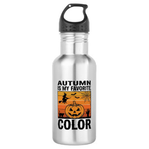 Bouteille D'eau L'automne est ma couleur préférée Halloween Citrou