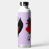 Bouteille D'eau Lavande de roses rouges de dragon noir (Droite)