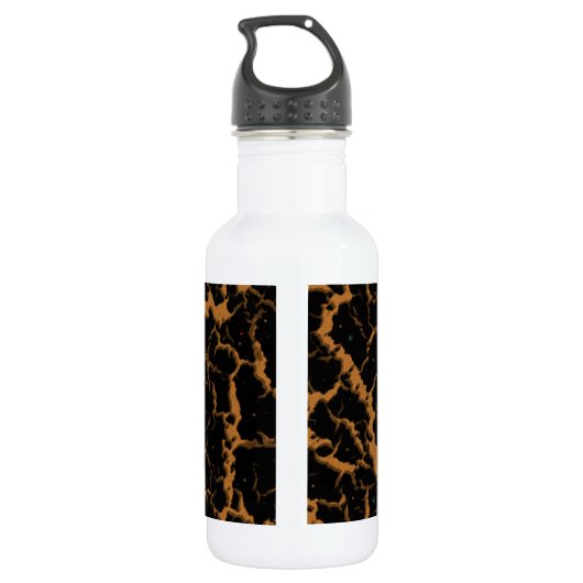 Bouteille D'eau Lave de l'espace fissuré - Bronze (Dos)