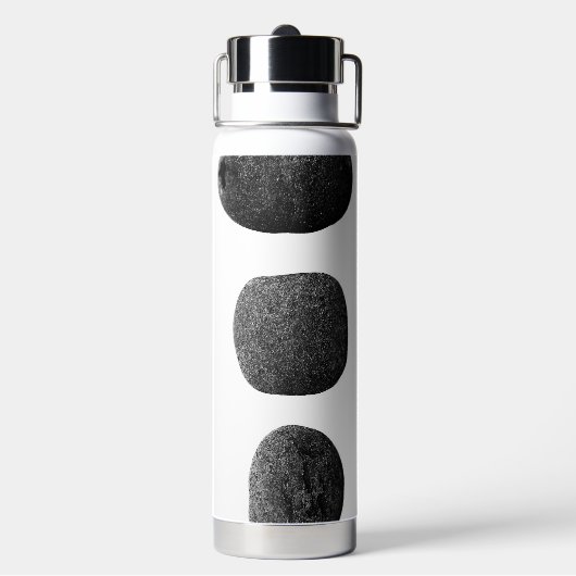 Bouteille D'eau Lave noire Jeu vertical (Arrière)