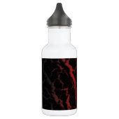 Bouteille D'eau Lave spatiale craquelée - Noir/Rouge/Or (Gauche)