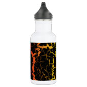 Bouteille D'eau Lave spatiale craquelée - Noir/Rouge/Or (Droite)