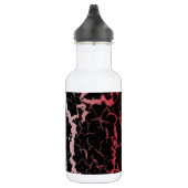 Bouteille D'eau Lave spatiale fissurée - Blanc/Coral (Droite)