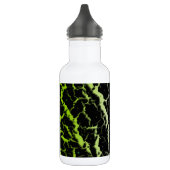 Bouteille D'eau Lave spatiale fissurée - Blanc/Lime (Gauche)