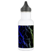 Bouteille D'eau Lave spatiale fissurée - Bleu/Citron (Gauche)