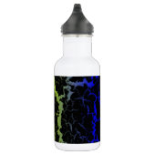 Bouteille D'eau Lave spatiale fissurée - Bleu/Citron (Droite)
