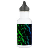 Bouteille D'eau Lave spatiale fissurée - Vert/Bleu (Gauche)
