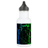 Bouteille D'eau Lave spatiale fissurée - Vert/Bleu (Droite)