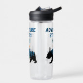 Bouteille D'eau L'aventure commence ici Bear Silhouette Camping (Gauche)
