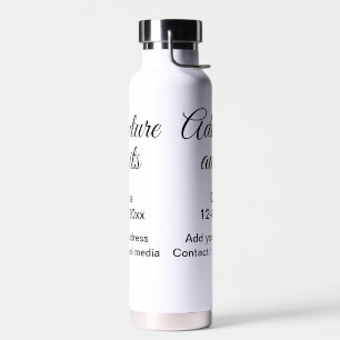 Bouteille D'eau L'aventure commence nom date année lieu