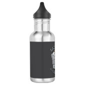 Bouteille D'eau Lazy Bones - Procrastination King Funny Skeleton (Gauche)