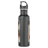 Bouteille D'eau Le berceau de chat, un chat qui joue à la balle de (Dos)