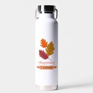 Bouteille D'eau le bonheur est fait maison automne conception incr