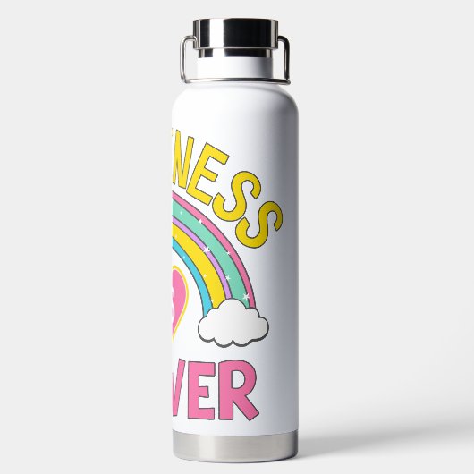 Bouteille D'eau Le bonheur est Power Rainbow (Plage)