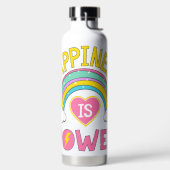 Bouteille D'eau Le bonheur est Power Rainbow (Droite)