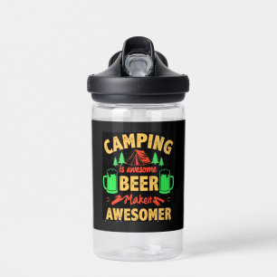 Bouteille D'eau Le camping est une bière géniale Makeit Awesomer-6