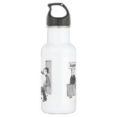 Bouteille D'eau Le comptable a un client avec la banque Giant Pigg (Dos)