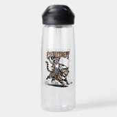 Bouteille D'eau Le cowboy à créatures | 737ml (Arrière)