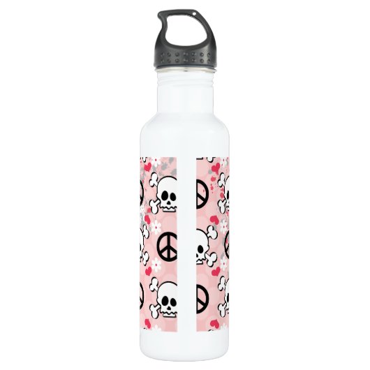 Bouteille D'eau Le crâne rose BPA libèrent (Dos)