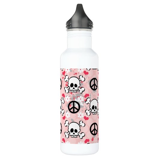 Bouteille D'eau Le crâne rose BPA libèrent (Gauche)