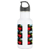 Bouteille D'eau Le dinosaure conçoit le vert de rouge bleu sur le (Dos)